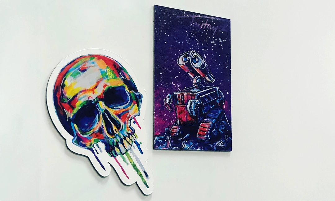 Little Rock Label Printing Original skull art work created on Etsy